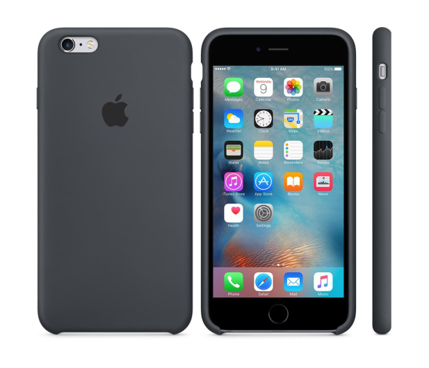 Apple iPhone 6s Plus Silicone Case grafitowy - 259483 - zdjęcie 4
